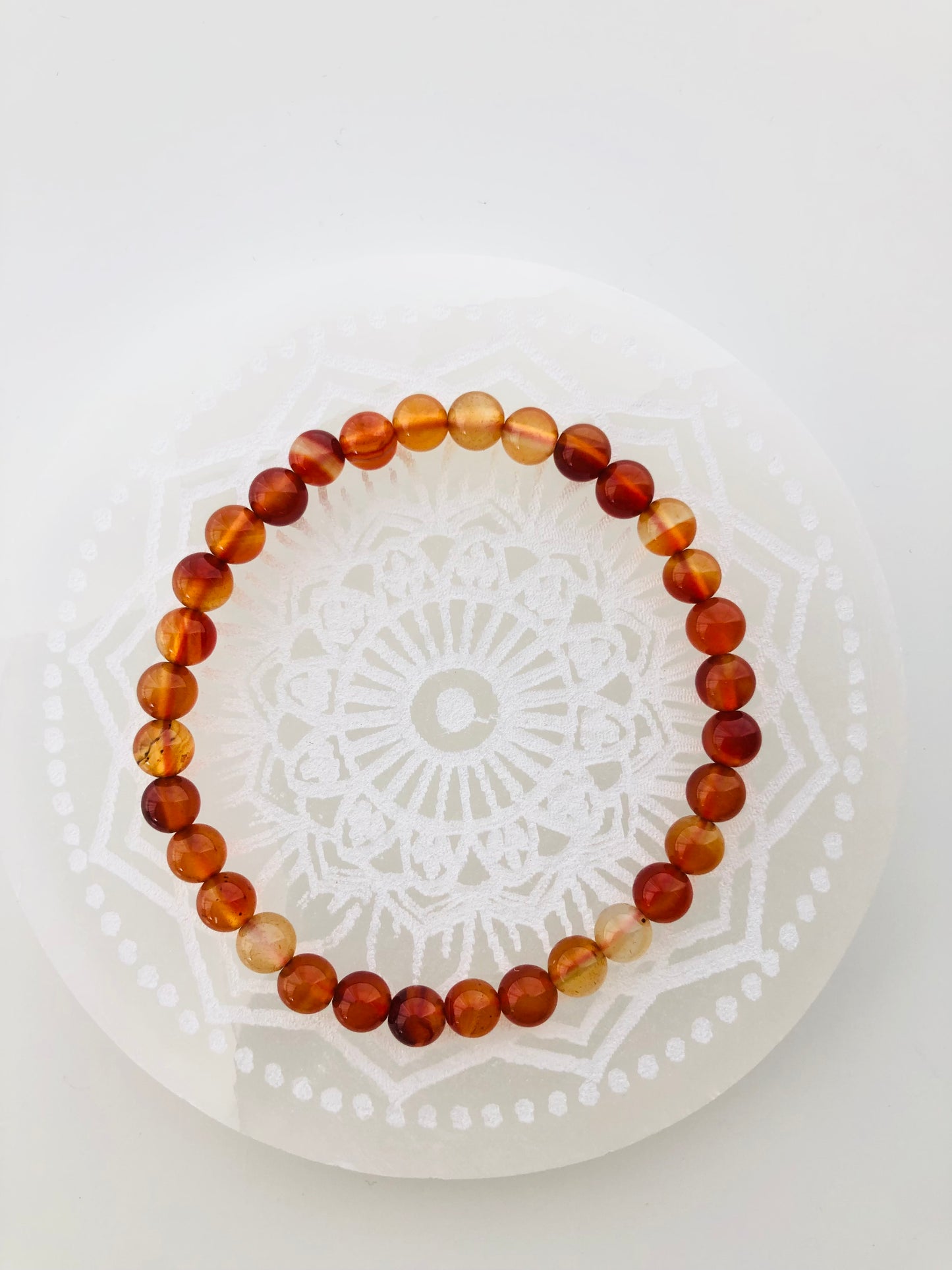 Pulsera de cuentas de cornalina 