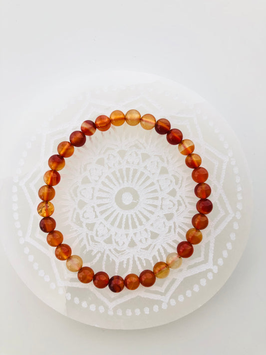 Pulsera de cuentas de cornalina 