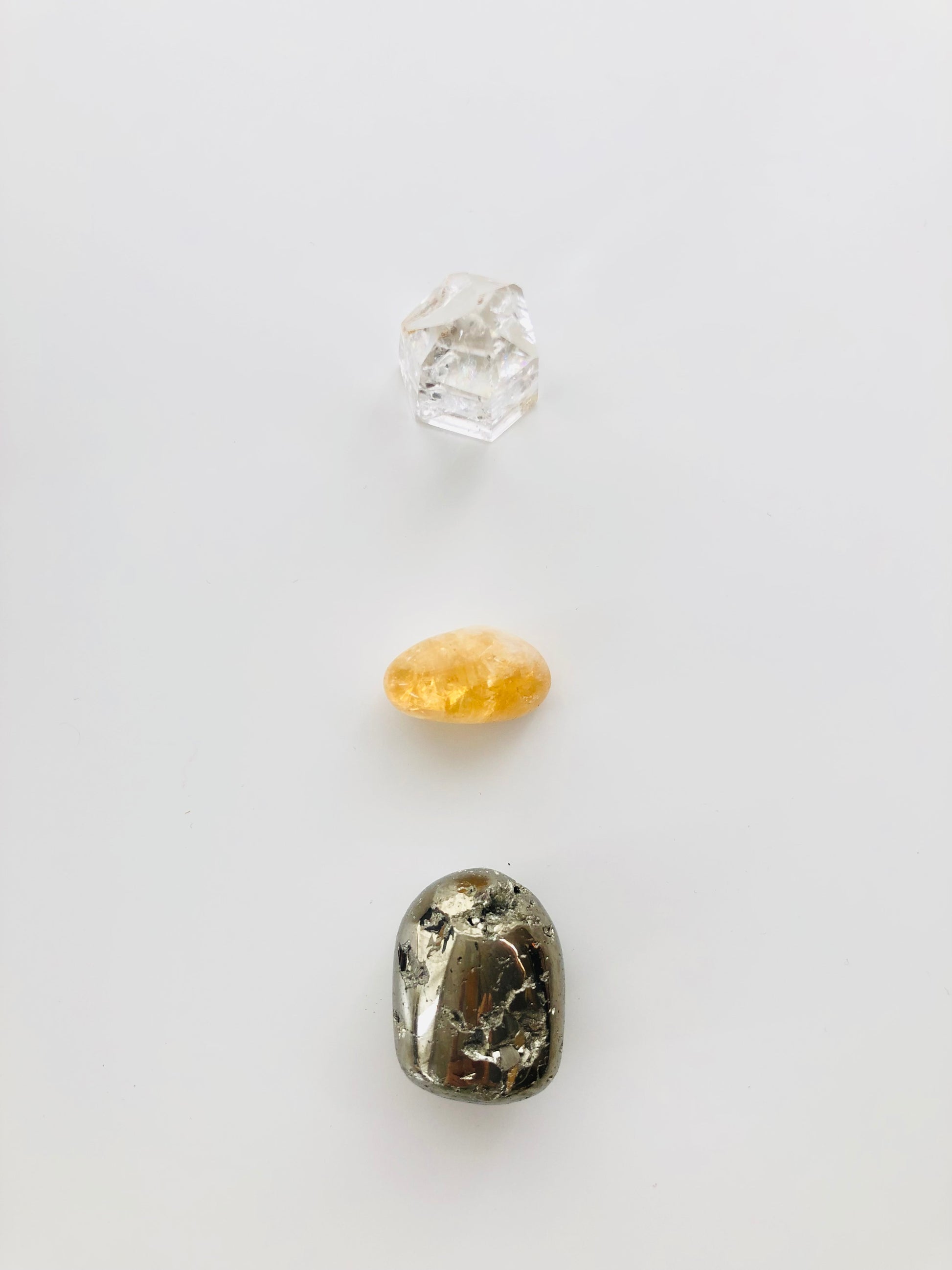 Piedra de citrino amarillo pulido (rodado) para atraer el éxito y la energía positiva