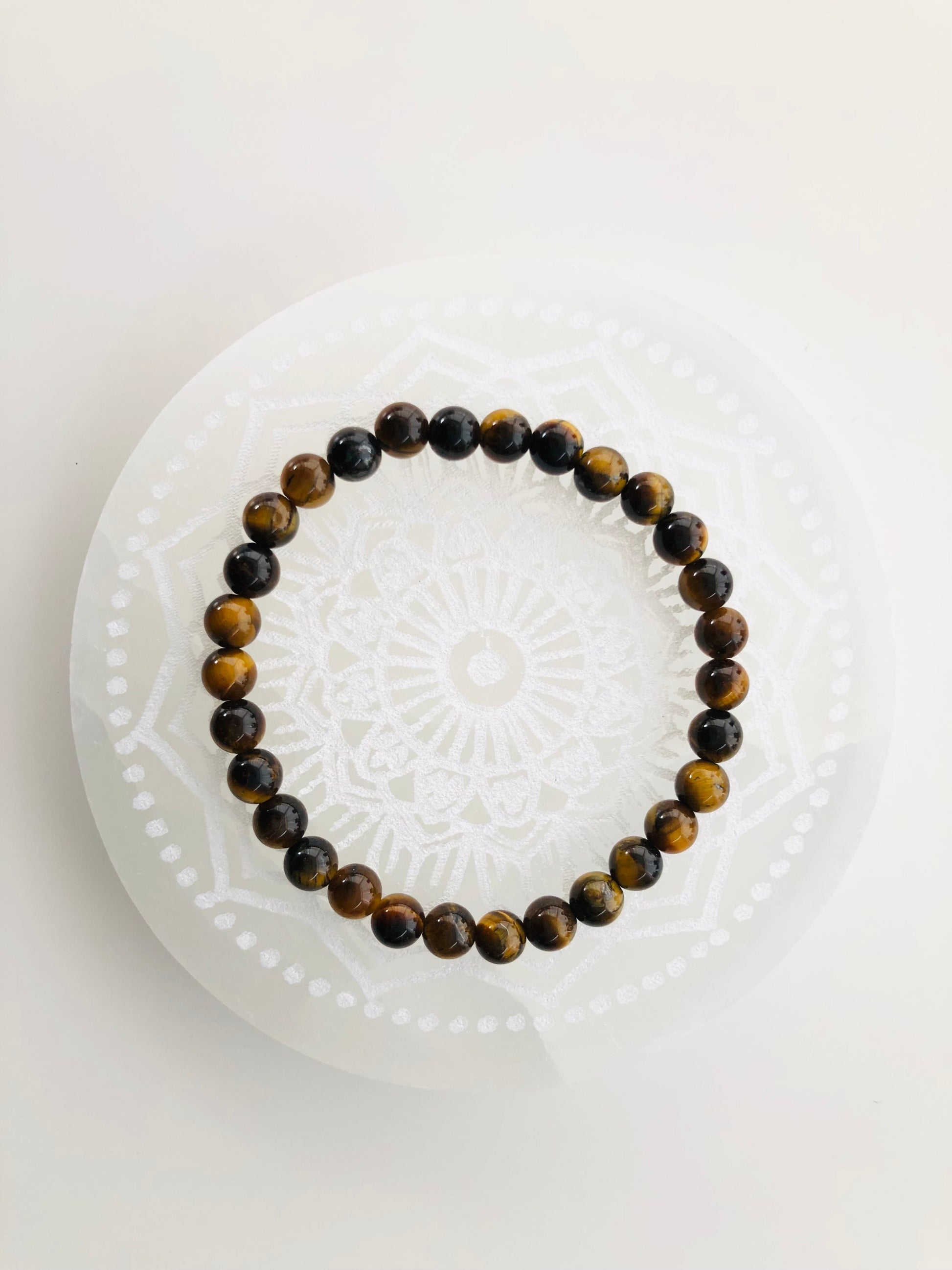 Pulsera ojo de tigre de 6mm