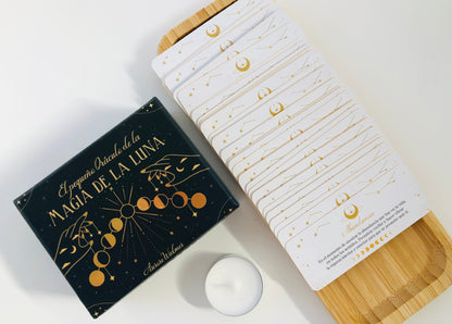 Set espiritual Guía Lunar para potenciar la intuición y la conexión astral, kit de cristales naturales y herramientas esotéricas para rituales lunares y crecimiento personal.